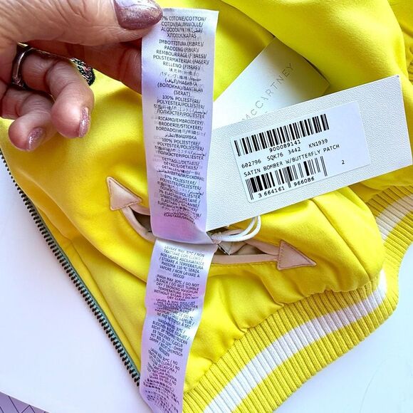 NWT Stella  McCartney Kids Reversible Butterfly Bomber Jacket.  Size 2 - Picture 12 of 15